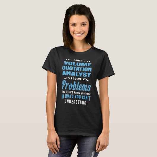 volume quote analist t-shirt (Voorkant volledig)