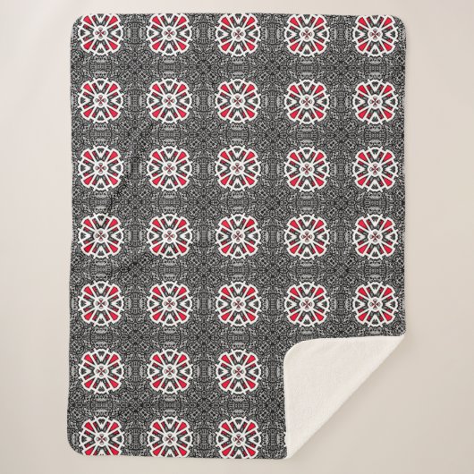 Volume sixteen's kaleidoscope art one L Sherpa Deken (Voorkant)