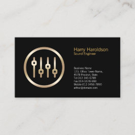 Volume Sliders Icon Sound Engineer-Visitekaartje Visitekaartje