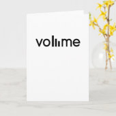 Volume Sound Wording Volume-muziek Kaart (Gele Bloem)