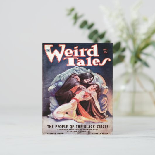 Volume van de Weird Tales 24 number 03 September 1 Briefkaart (Staand voorkant)