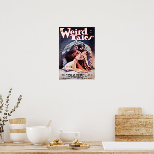 Volume van de Weird Tales 24 number 03 September 1 Poster (Keuken)