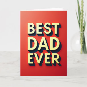 Volumetrisch Beste Papa Ooit Kaart
