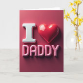 Volumetrisch Daddy Hart Kaart (Gele Bloem)