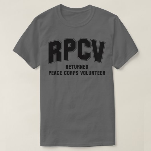 Voluners van het vredeskorps t-shirt (Design voorkant)