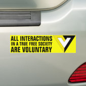 Voluntarisme Bumpersticker (Op auto)