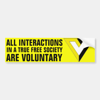 Voluntarisme Bumpersticker
