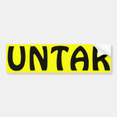 Voluntarisme Bumpersticker (Voorkant)