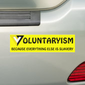 Voluntarisme Bumpersticker (Op auto)