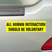 Voluntarisme Bumpersticker (Op auto)