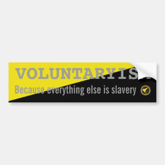 Voluntaryism-sticker Bumpersticker