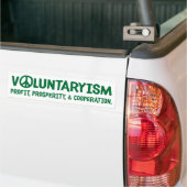 Voluntaryisme bumpersticker (Op Truck)