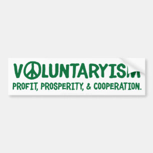 Voluntaryisme bumpersticker