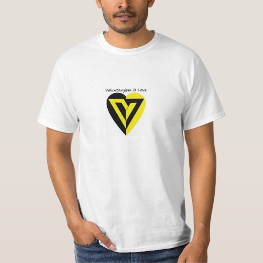 Voluntaryisme is liefde - T-shirt (Voorkant)