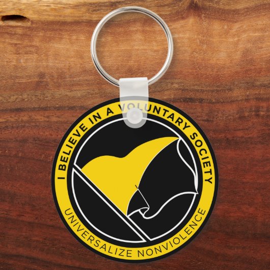 Voluntaryist AnCap Sleutelhanger (Voorkant)