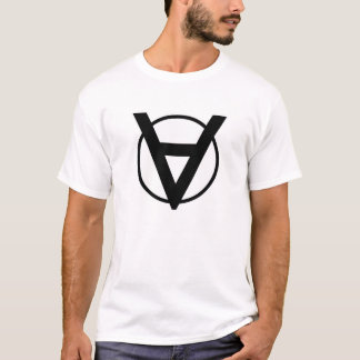 Voluntaryist Hero Shirt met achtergrondsymbool