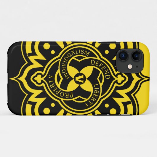 Voluntaryist iPhone Case (Achterkant (horizontaal))