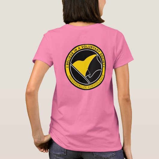 Voluntaryist V Shirt (Achterkant)