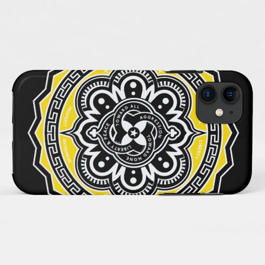 Voluntaryistische iPhone-gevallen Case-Mate iPhone Case (Achterkant (horizontaal))