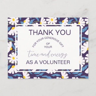 volunteer appreciation announcement postcard aankondigingskaart