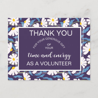 volunteer appreciation announcement postcard aankondigingskaart
