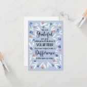 volunteer appreciation week pattern card kaart (Voorkant / Achterkant in situ)