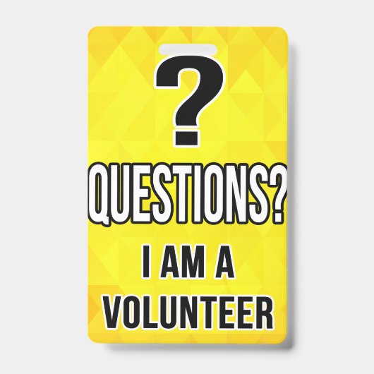 Volunteer Badge (Front)