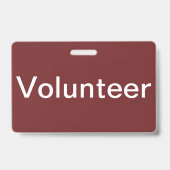 Volunteer Badge (Achterkant)