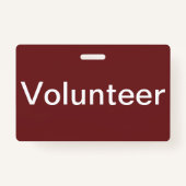 Volunteer Badge (Voorkant)