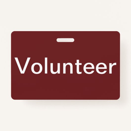Volunteer Badge (Voorkant)
