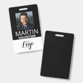 Volunteer Badge | Aangepaste naamplaat (Voor- en achterkant)
