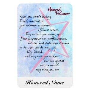 Volunteer Bedankt en Appreciezer Magnet Magneet