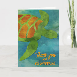 Volunteer Bedankt Zee Turtle of MarineConservation