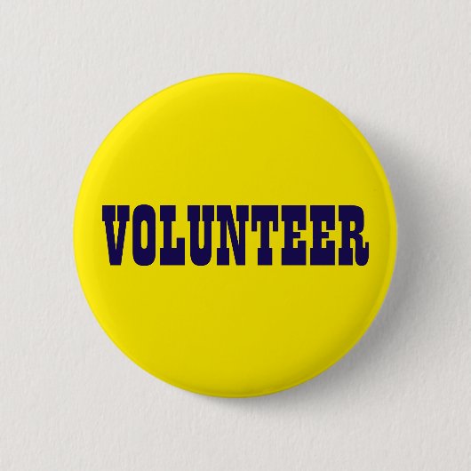 Volunteer Blue en Gold Playbill Ronde Button 5,7 Cm (Voorkant)