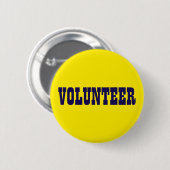 Volunteer Blue en Gold Playbill Ronde Button 5,7 Cm (Voorkant /achterkant)