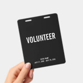 Volunteer Community Event ID Badge (Handheld)