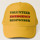 Volunteer Emergency Responder Trucker Pet (Voorkant)