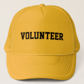 Volunteer Event Label Gepersonaliseerd Trucker Pet (Voorkant)