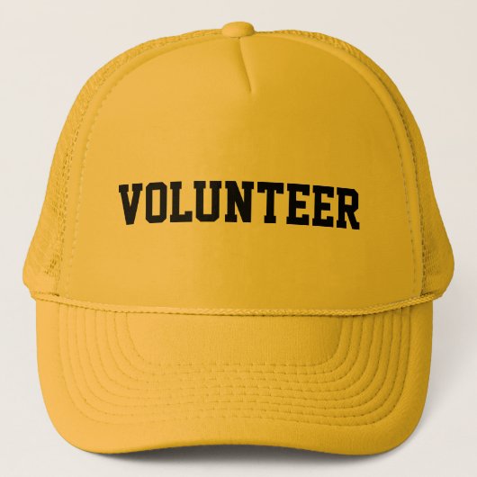 Volunteer Event Label Gepersonaliseerd Trucker Pet (Voorkant)