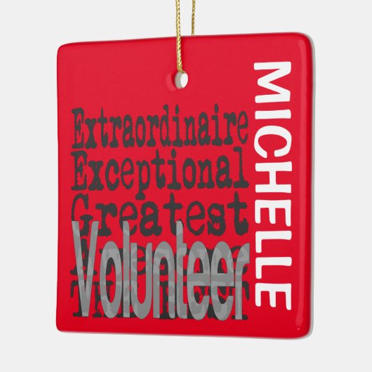 Volunteer Extraordinaire CUSTOM Keramisch Ornament (Links)