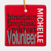 Volunteer Extraordinaire CUSTOM Keramisch Ornament (Voorkant)