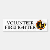 Volunteer Firefighter Bumpersticker (Voorkant)