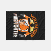 Volunteer Firefighter Fireman Gift Proud Firefight Fleece Deken (Voorkant (Horizontaal))