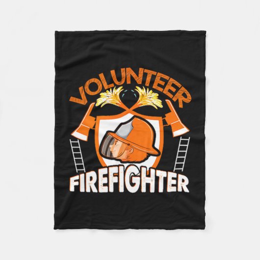 Volunteer Firefighter Fireman Gift Proud Firefight Fleece Deken (Voorkant)