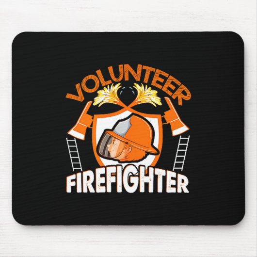 Volunteer Firefighter Fireman Gift Proud Firefight Muismat (Voorkant)