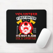 Volunteer Firefighter Fireman Gift Proud Firefight Muismat (Met muis)