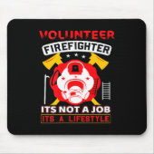 Volunteer Firefighter Fireman Gift Proud Firefight Muismat (Voorkant)