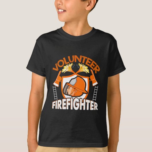 Volunteer Firefighter Fireman Gift Proud Firefight T-shirt (Voorkant)