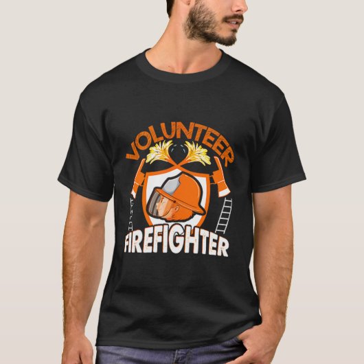 Volunteer Firefighter Fireman Gift Proud Firefight T-shirt (Voorkant)
