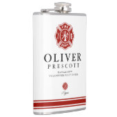 Volunteer Firefighter Maltese Cross Custom Heupfles (Rechts)